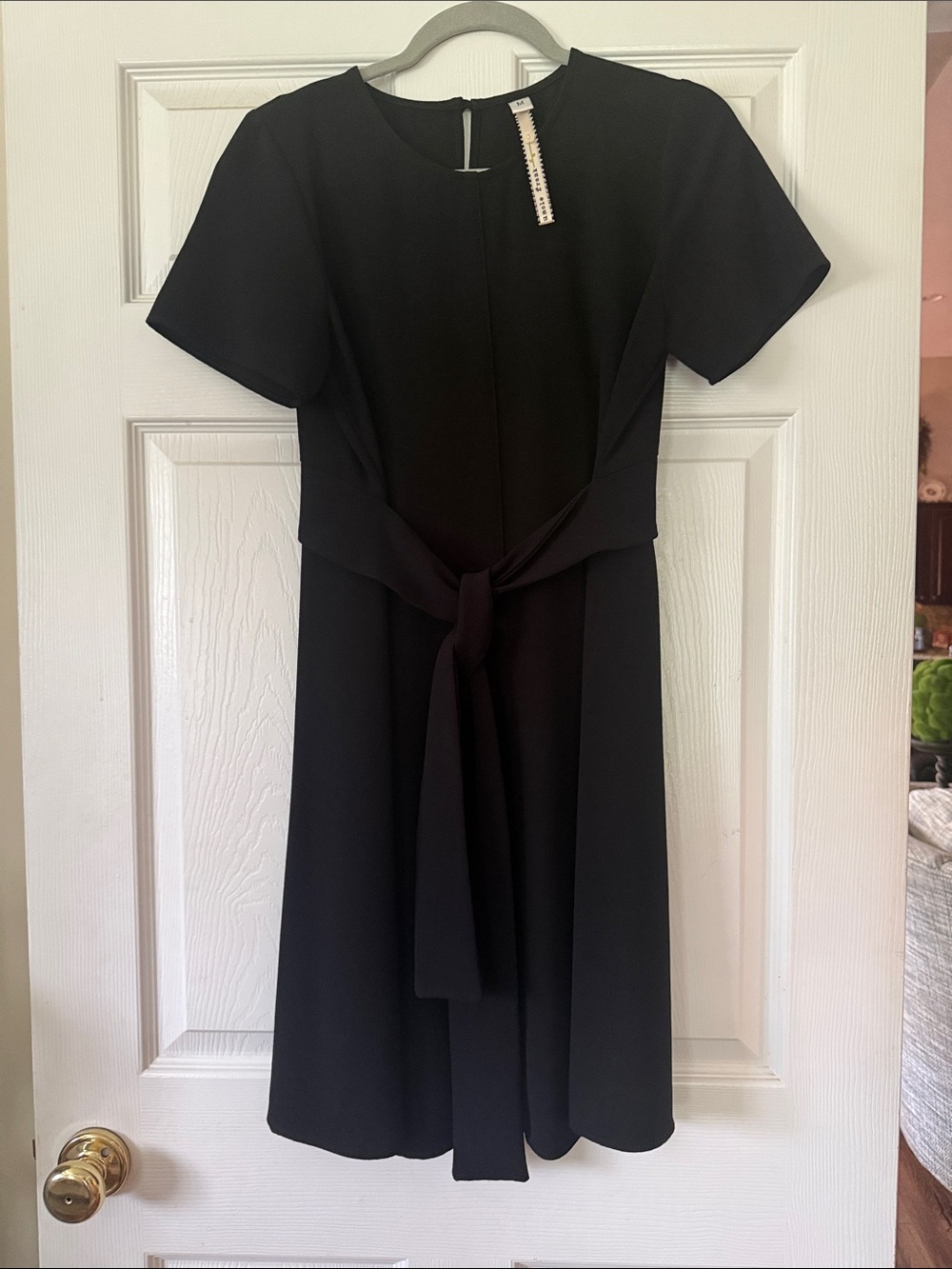 Uncle Frank medium Classic Black Tie-Waist Women’s Dress
